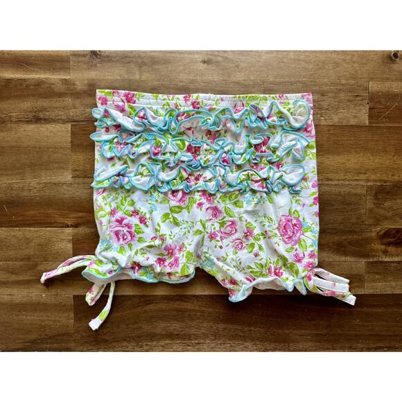 SweetHoney OG Out To Play Set Tunic Shorts Dainty Cake Floral Sleeveless Cream 5 - Picture 10 of 10
